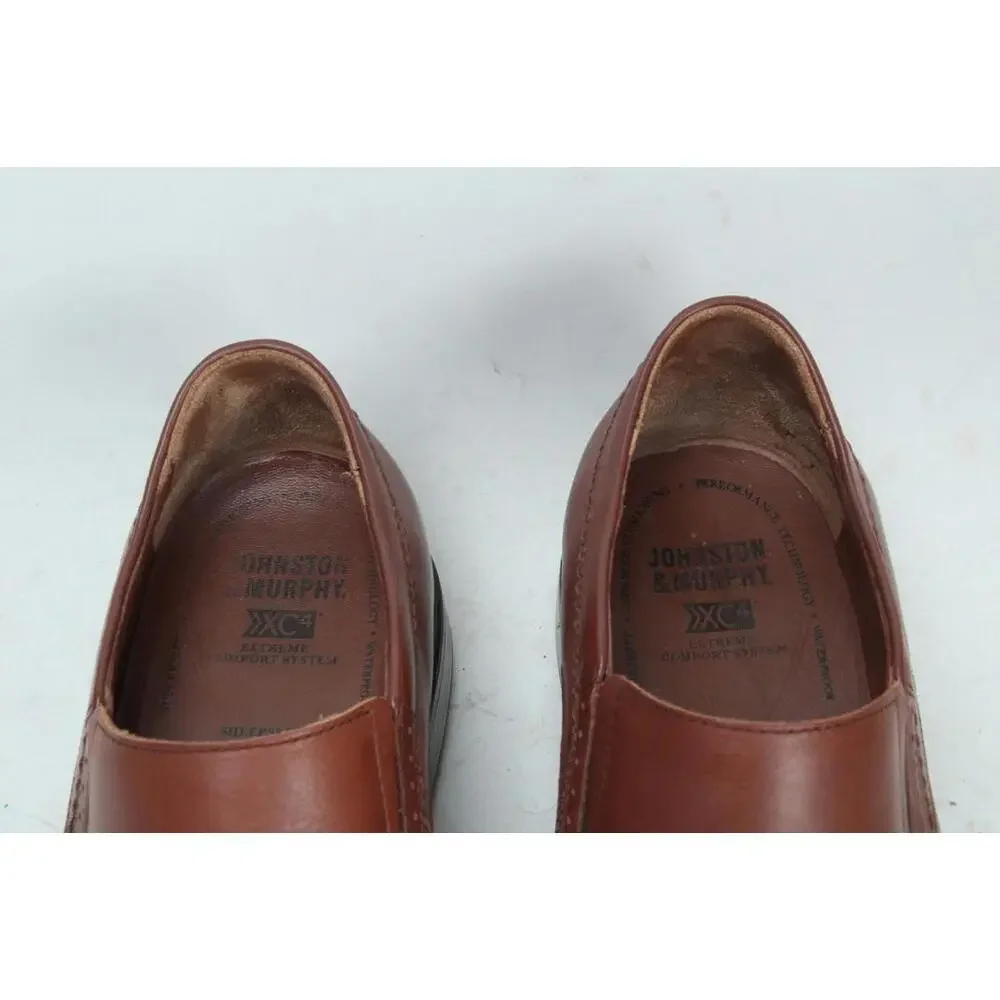 johnston and Murphy xc4 penny loafers shoes WATERPROOF sheepskin leather 11 M